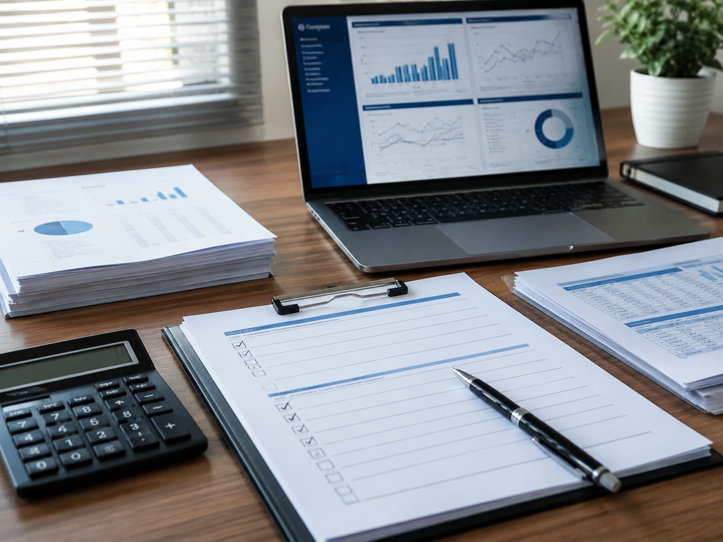 Financial report, checklist and risk dashboard for prudent validation